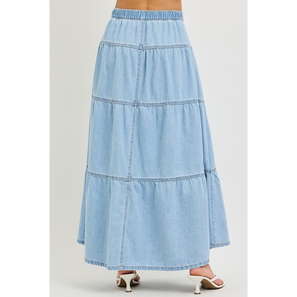 RISEN High Rise Ruffle Long Skirts - Large - Picture 6 of 6